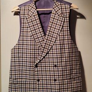 Suitsupply 42 plaid double Breasted waistcoat